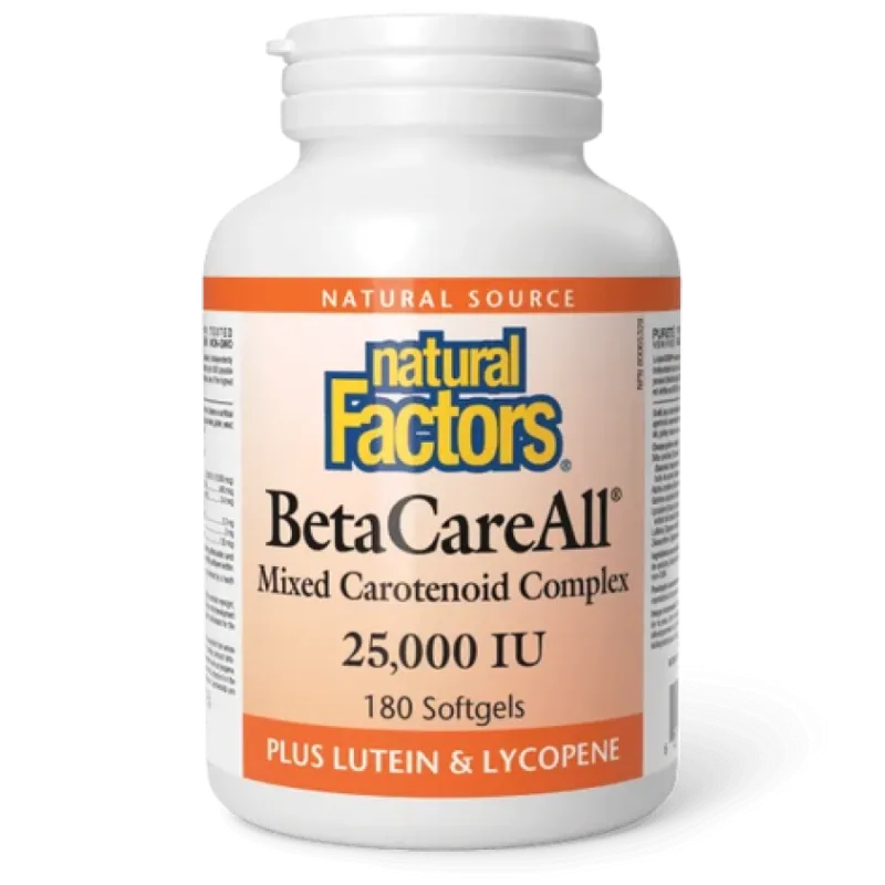 BetaCareAll 25,000 IU, 180 Softgels | Safest & Easiest Shopping Vitamins Online | VITASHOP