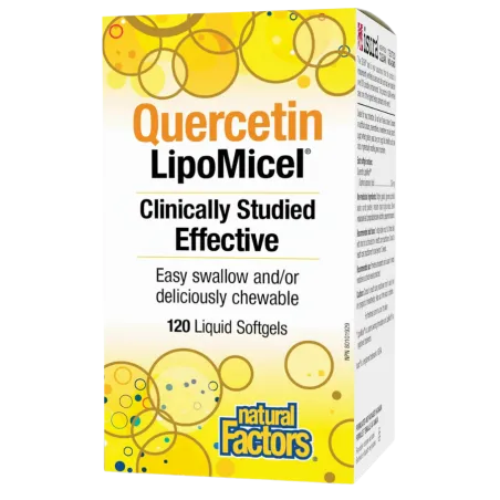 Natural Factors Quercetin LipoMicel Matrix, 120 Softgels | Unbeatable Prices, Daily Deals | VITASHOP