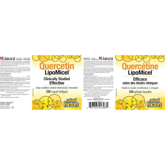 Quercetin LipoMicel Matrix, 120 Softgels | Safest & Easiest Shopping Vitamins Online | VITASHOP