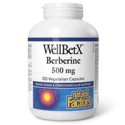 Natural Factors WellBetX Berberine 500 mg, 120 Vegetarian Capsules | Unbeatable Prices, Daily Deals | VITASHOP