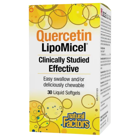 Natural Factors Quercetin LipoMicel Matrix 250 mg, 30 Softgels | Unbeatable Prices, Daily Deals | VITASHOP