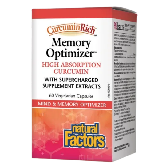 Natural Factors CurcuminRich Memory Optimizer, 60 Vegetarian Capsules | Unbeatable Prices, Daily Deals | VITASHOP