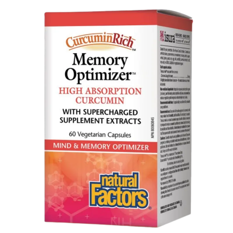 CurcuminRich Memory Optimizer, 60 capsules végétariennes | Safest & Easiest Shopping Vitamins Online | VITASHOP