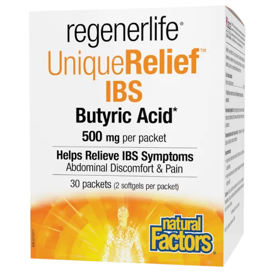 Natural Factors Unique Relief IBS Butyric Acid 500 mg