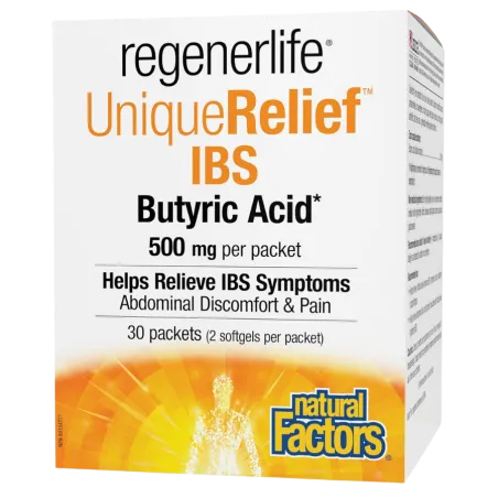 Natural Factors Unique Relief IBS Butyric Acid 500 mg