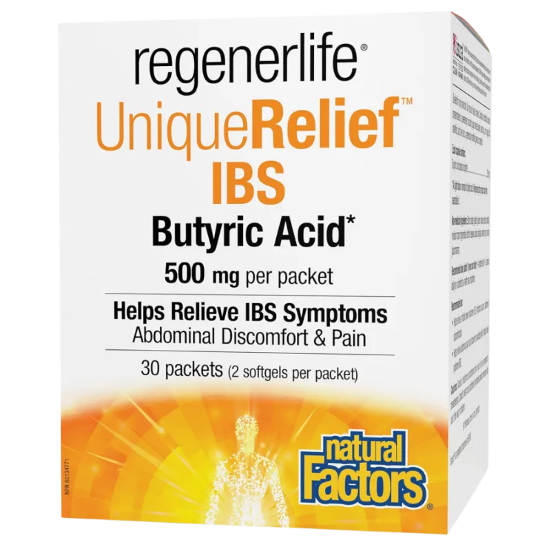 Natural Factors 유니크 릴리프 IBS 부티르산 500 mg