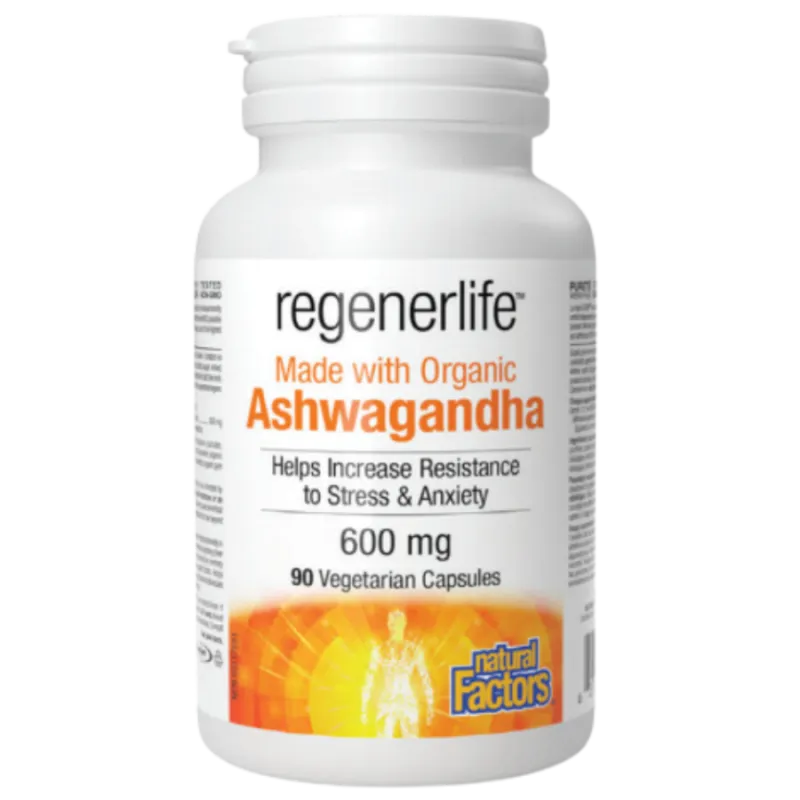 Natural Factors Ashwagandha 600 mg 90 capsules végétariennes