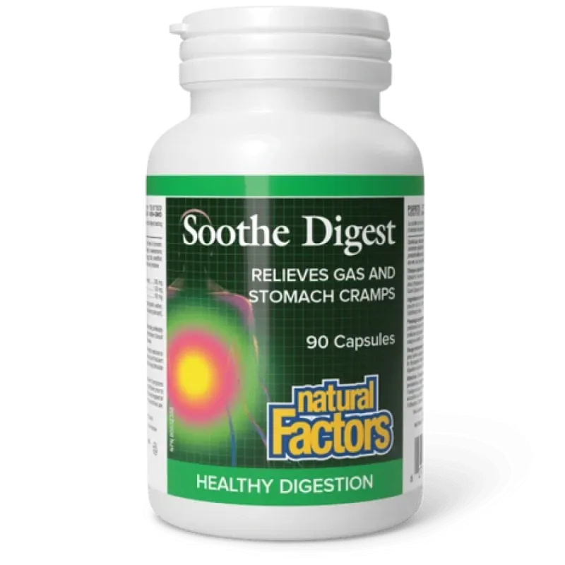 Natural Factors 내추럴 팩터스 Soothe Digest, 90 캡슐 | 매일 업데이트되는 특가 상품 | VITASHOP