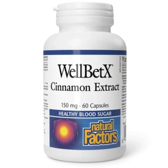 WellBetX Extrait de Cannelle 150 mg, 60 Capsules | Safest & Easiest Shopping Vitamins Online | VITASHOP