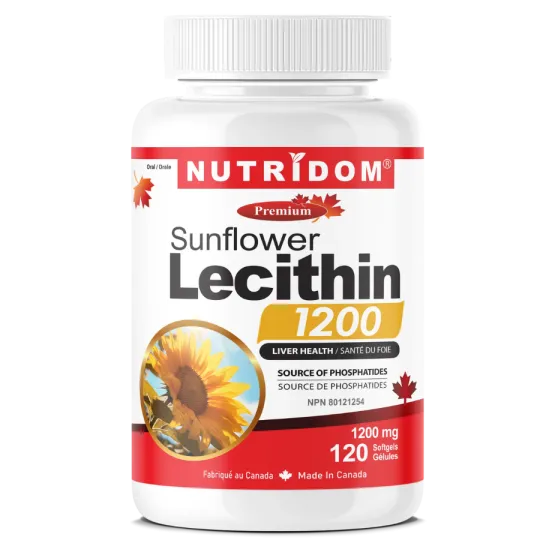 Nutridom Sunflower Lecithin 1200mg 120 Softgels | Unbeatable Prices, Daily Deals | VITASHOP