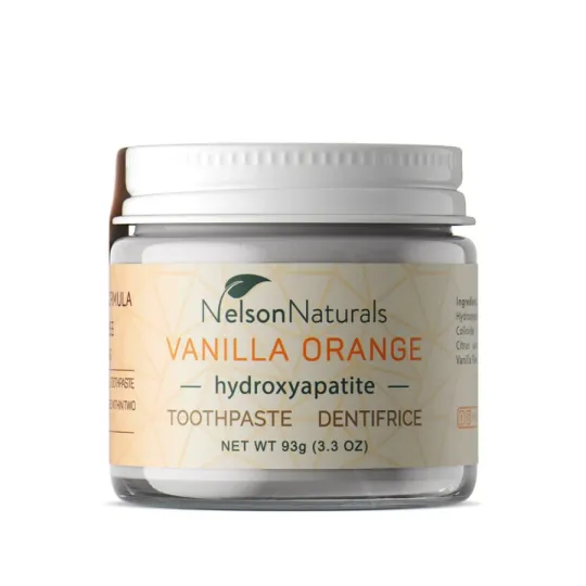Nelson Naturals Vanille-Orange avec Hydroxyapatite 93 g | Prix imbattables, offres quotidiennes | VITASHOP