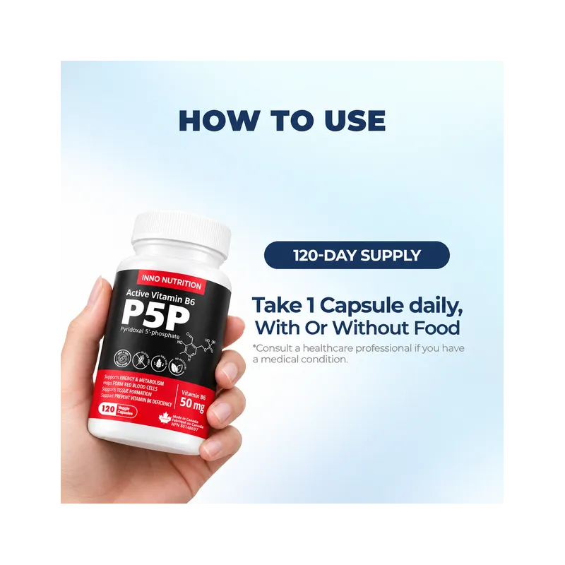 INNO NUTRITION P5P Vitamin B6 50mg 120 Veggie Capsules | Unbeatable Prices, Daily Deals | VITASHOP