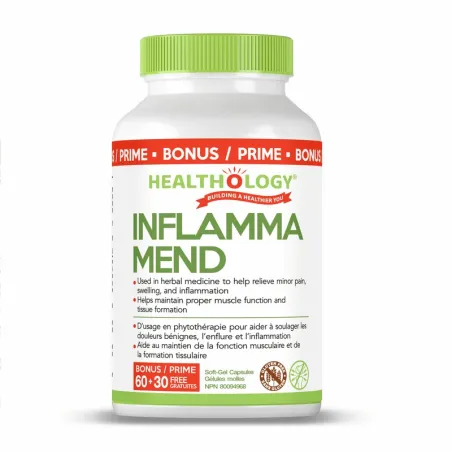 HEALTHOLOGY INFLAMMA-MEND 60 Softgels | Unbeatable Prices, Daily Deals | VITASHOP