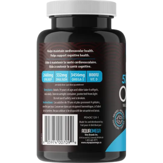 AquaOmega High EPA 120 Softgels | 每天不同折扣, 全网最低价格 | 种类齐全的保健品店铺 VITASHOP, 只有你想不到, 没有你买不到 !