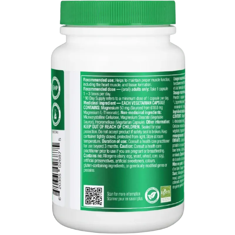 Organika Magnesium L-Threonate 90 V. Capsules | Unbeatable Prices, Daily Deals | VITASHOP