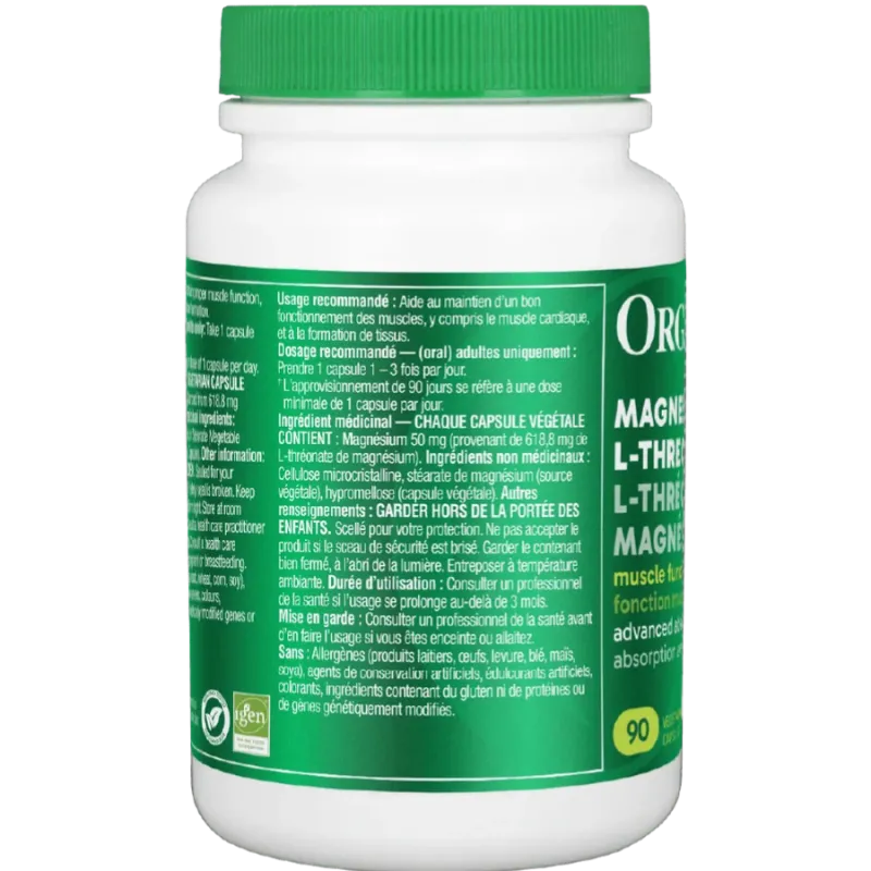 Organika Magnesium L-Threonate 90 V. Capsules | Unbeatable Prices, Daily Deals | VITASHOP