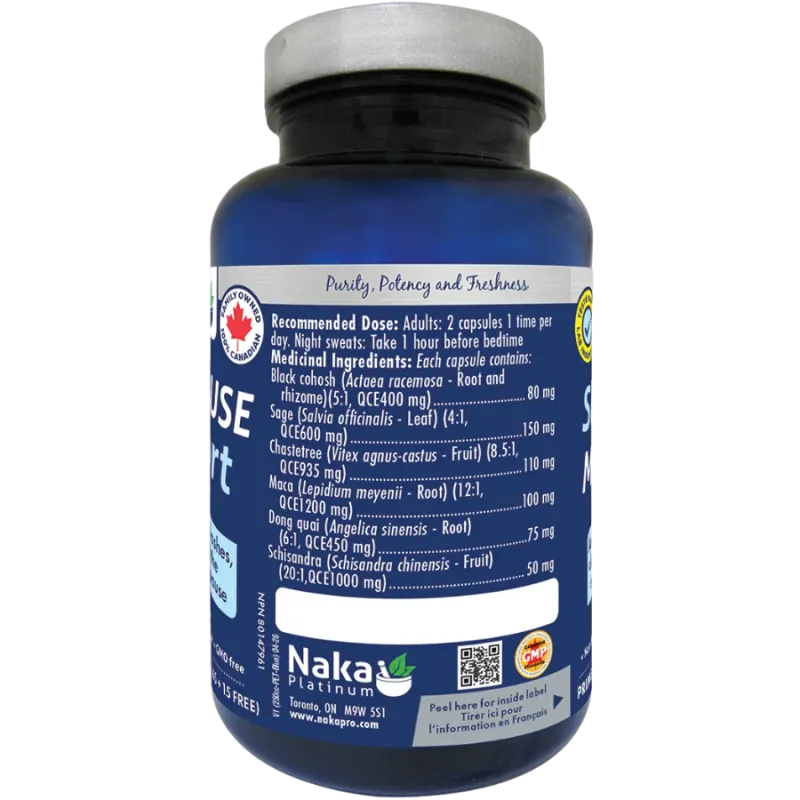 Naka Platinum Menopause Support 60 Vegetarian Capsules | Unbeatable Prices, Daily Deals | VITASHOP