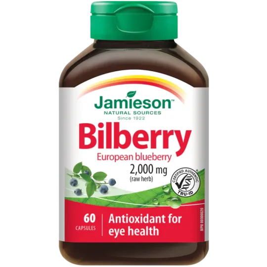 Jamieson 빌베리 2000 mg 60캡슐 | 매일 업데이트되는 특가 상품 | VITASHOP