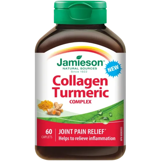 Jamieson Complexe de collagène et de curcuma 60 caplets | Safest & Easiest Shopping Vitamins Online | VITASHOP