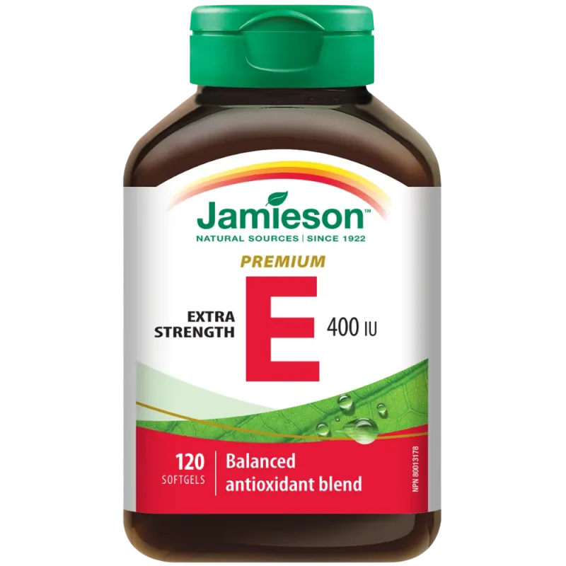Jamieson 维生素E 400 IU 均衡配方 120粒软胶囊 | 每天不同折扣, 全网最低价格 | 种类齐全的保健品店铺 VITASHOP, 只有你想不到, 没有你买不到 !