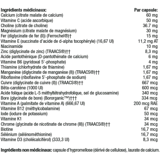 Thorne Research 基础孕期营养补充剂 90粒 | 无与伦比的价格，每日优惠 | VITASHOP