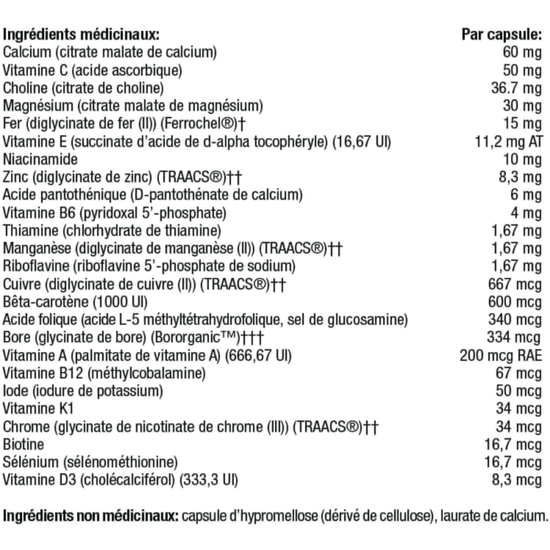 Thorne Research Prénatal de Base 90 Gélules | Prix imbattables, offres quotidiennes | VITASHOP