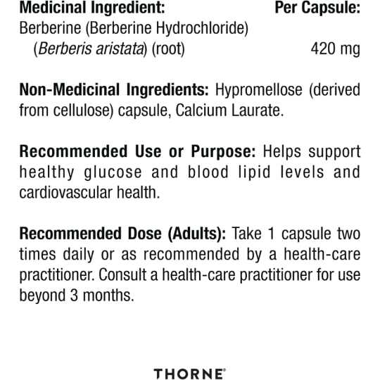 Thorne Research 小檗碱-HP 60粒 | 无与伦比的价格，每日优惠 | VITASHOP