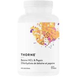 Thorne Research Betaine HCl & Pepsin 225 Capsules | Unbeatable Prices, Daily Deals | VITASHOP