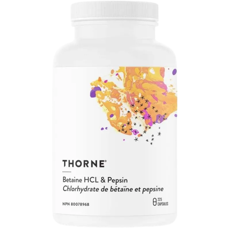 Thorne Research 盐酸甜菜碱与胃蛋白酶 225粒 | 无可比拟的价格，每日优惠 | VITASHOP