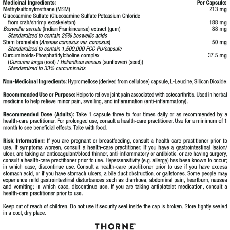 Thorne Research Joint Support Nutrients 240 Capsules | Unbeatable Prices, Daily Deals | VITASHOP