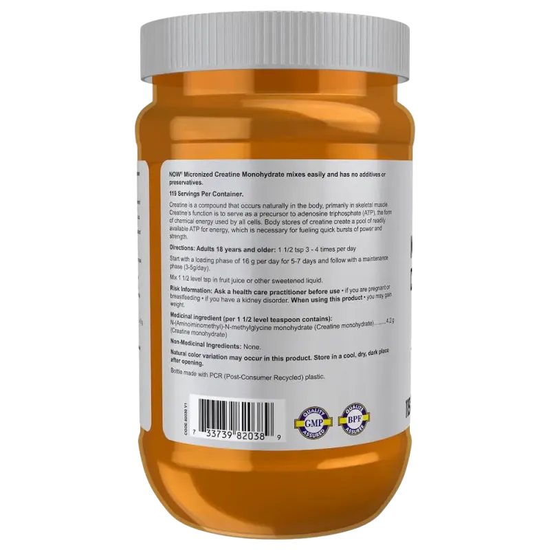 NOW Foods Creatine Monohydrate Micronized Powder 500 g | Unbeatable Prices, Daily Deals | VITASHOP