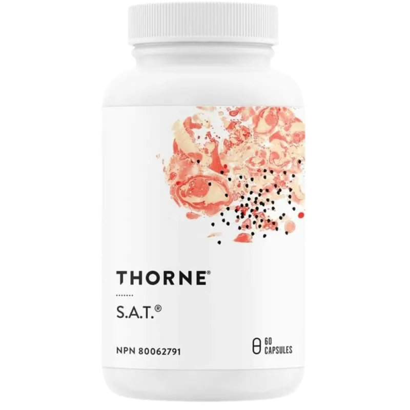 Thorne Research S.A.T. (밀크시슬/아티초크/강황) 60 캡슐 | 뛰어난 가격, 매일 제공되는 특가 | VITASHOP