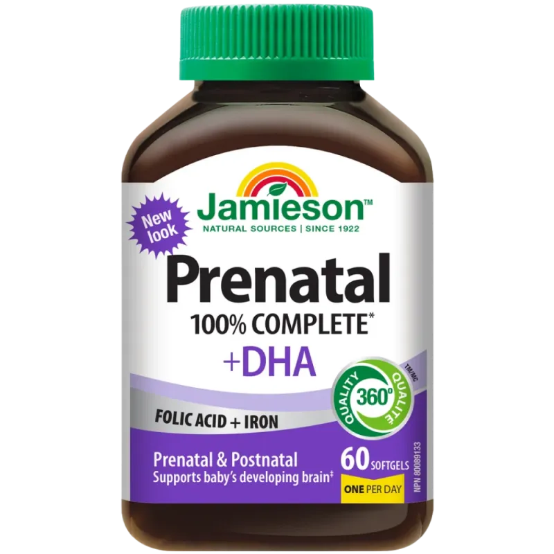 Jamieson 100%全能孕妇复合维生素含DHA 60粒软胶囊 | 每天不同折扣, 全网最低价格 | 种类齐全的保健品店铺 VITASHOP, 只有你想不到, 没有你买不到 !