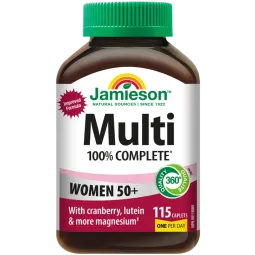 Jamieson 100% Complete Multivitamin For Women 50+ 115 Capsules | Unbeatable Prices, Daily Deals | VITASHOP