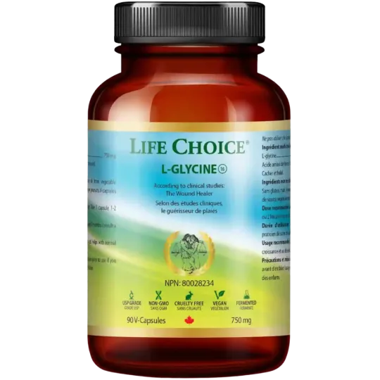 LIFE CHOICE L-甘氨酸 750毫克 90粒植物胶囊 | 每天不同折扣, 全网最低价格 | 种类齐全的保健品店铺 VITASHOP, 只有你想不到, 没有你买不到 !