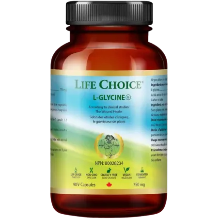 LIFE CHOICE L-甘氨酸 750毫克 90粒植物胶囊 | 每天不同折扣, 全网最低价格 | 种类齐全的保健品店铺 VITASHOP, 只有你想不到, 没有你买不到 !