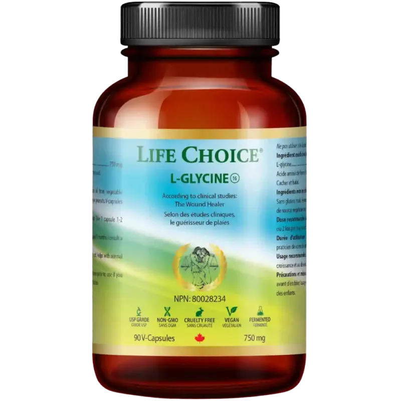 LIFE CHOICE L-甘氨酸 750毫克 90粒植物胶囊 | 每天不同折扣, 全网最低价格 | 种类齐全的保健品店铺 VITASHOP, 只有你想不到, 没有你买不到 !