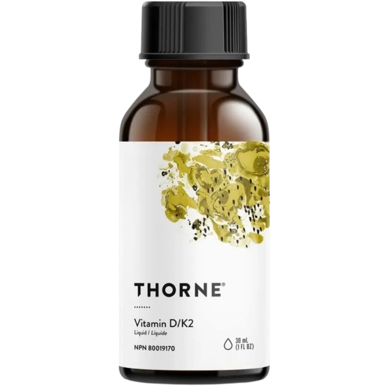 Thorne Research Vitamine D/K2 Liquide 30 mL | Prix imbattables, offres quotidiennes | VITASHOP