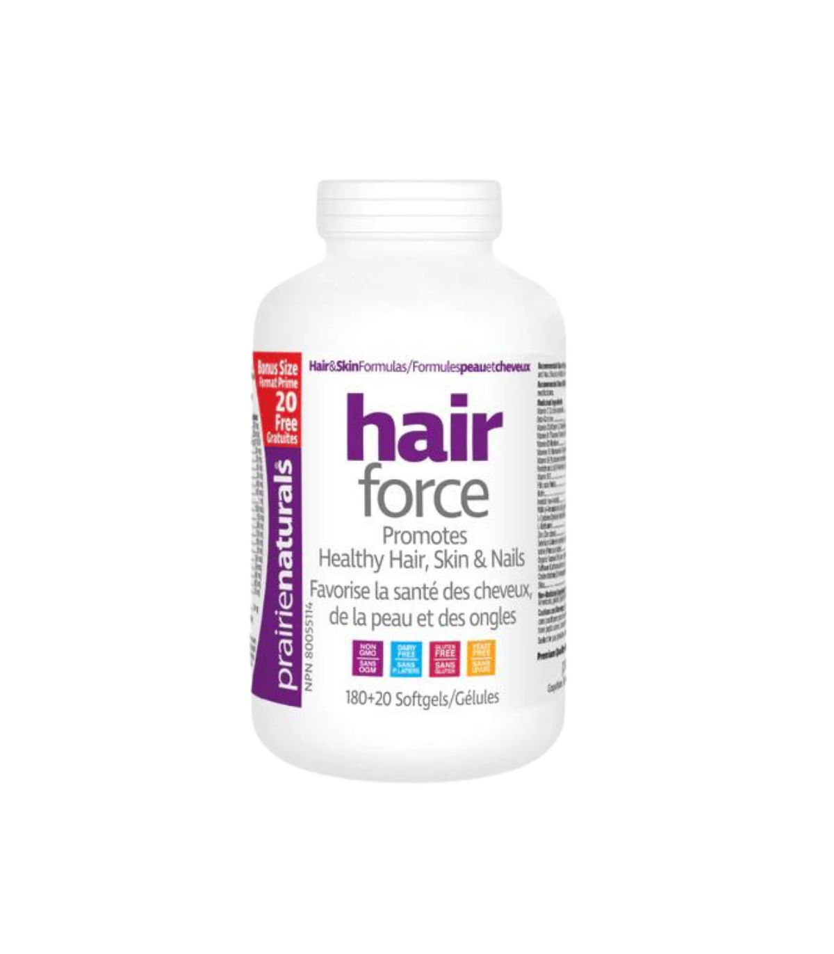 Hair-Force Multiple Vitamins, Minerals, Co-Factors for Healthy Hair 180 Softgels | Safest & Easiest Shopping Vitamins Online | V