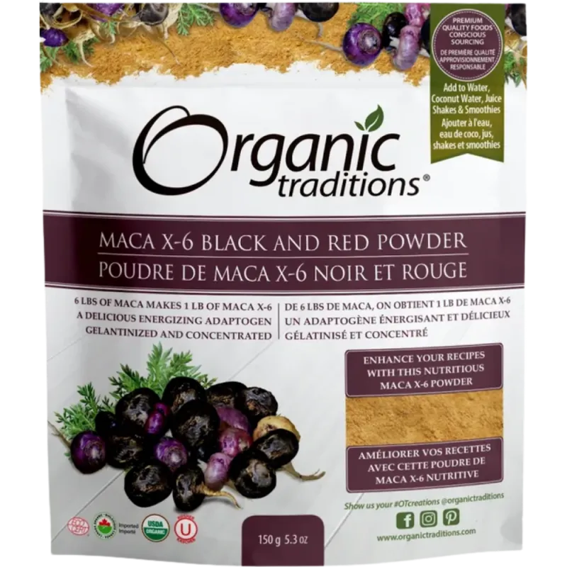Organic Traditions Maca X-6 Powder 150 g | Unbeatable Prices, Daily Deals | VITASHOP
