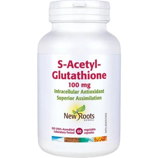 New Roots S-Acetyl-Glutathione 100 mg 60 Vegetable Capsules | Unbeatable Prices, Daily Deals | VITASHOP