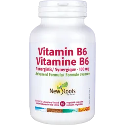 New Roots Vitamine B6 Synergique 100 mg 90 capsules végétales | Safest & Easiest Shopping Vitamins Online | VITASHOP