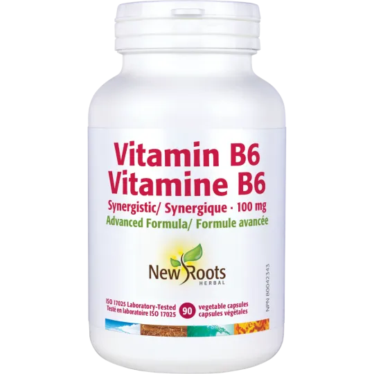 New Roots Vitamin B6 Synergistic 100 mg 90 Vegetable Capsules | Unbeatable Prices, Daily Deals | VITASHOP