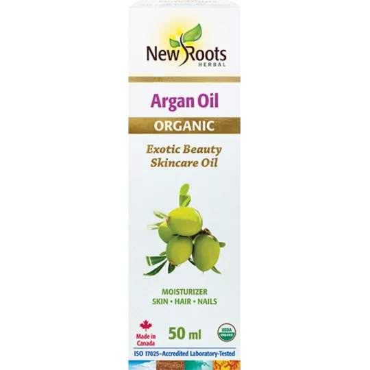New Roots Huile d'argan certifiée biologique 50 ml | Safest & Easiest Shopping Vitamins Online | VITASHOP