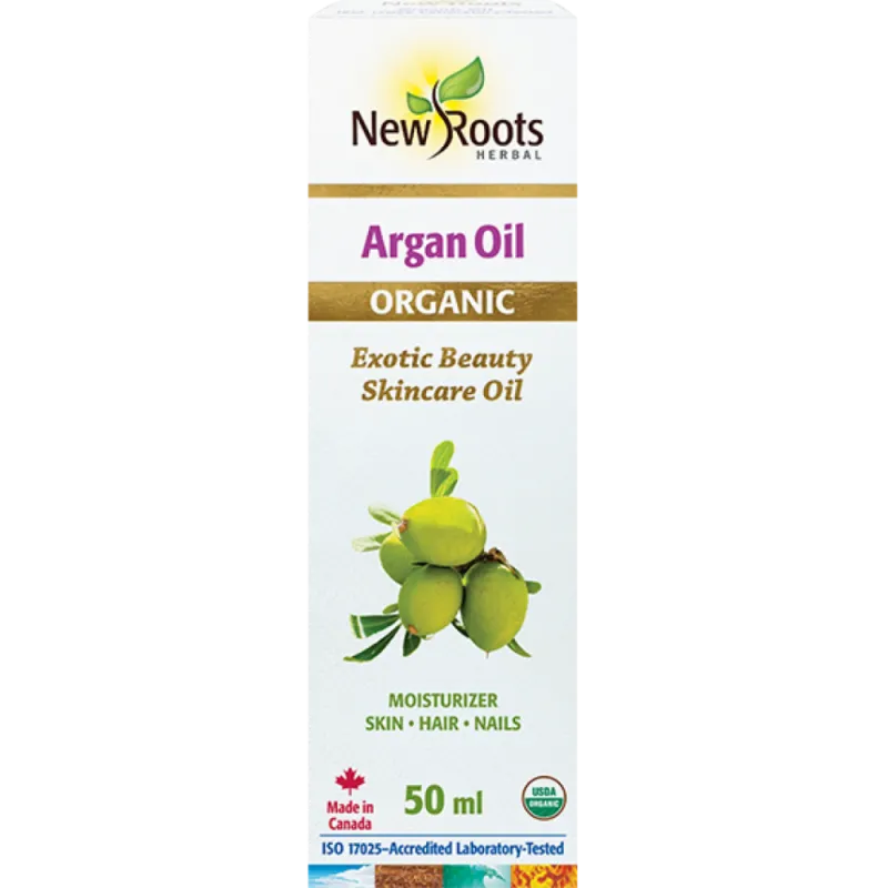 New Roots Huile d'argan certifiée biologique 50 ml | Safest & Easiest Shopping Vitamins Online | VITASHOP