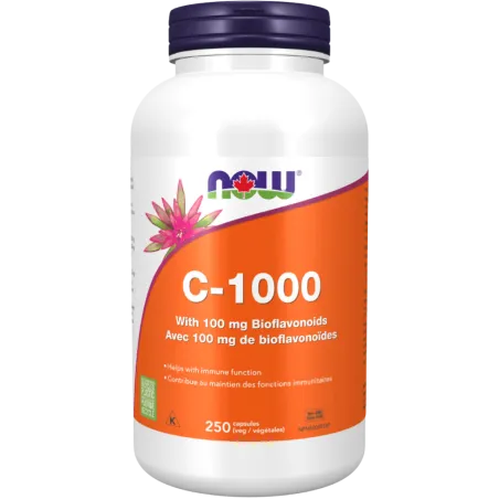 NOW Foods 维生素 C-1000 复方生物类黄酮 100 毫克 250 粒植物胶囊 | 每天不同折扣, 全网最低价格 | 种类齐全的保健品店铺 VITASHOP, 只有你想不到, 没有你买不到 !