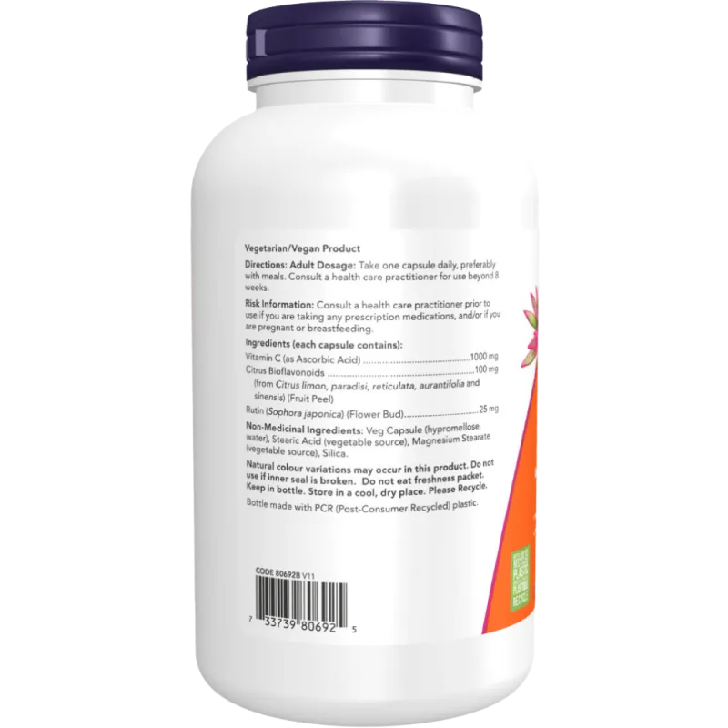 NOW Foods C-1000 with 100 mg Bioflavonoids 250 Vegetable Capsules | Unbeatable Prices, Daily Deals | VITASHOP