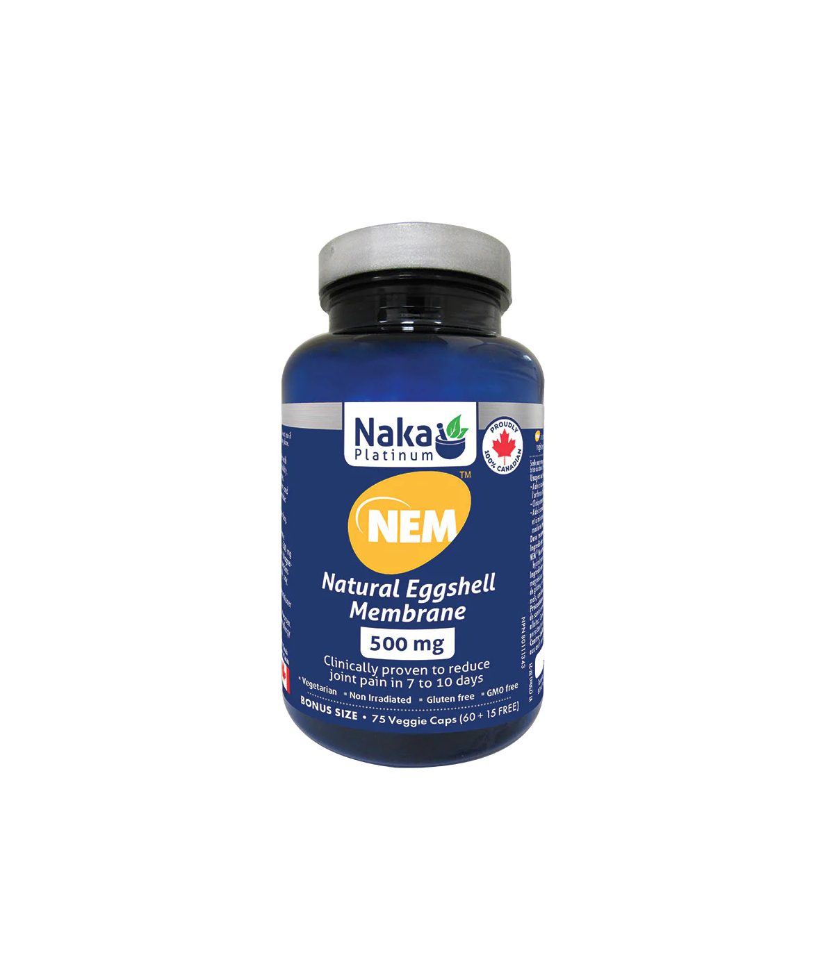 Naka 나카 Platinum Nem 500 mg 75 식물성 캡슐 | 매일 업데이트되는 특가 상품 | VITASHOP