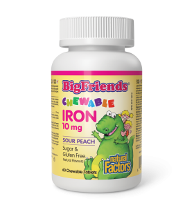 Natural Factors 내추럴 팩터스 츄어블 철분 10 mg 빅프렌즈 60 츄어블정 | 매일 업데이트되는 특가 상품 | VITASHOP