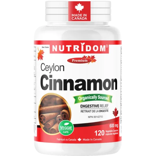 Nutridom 실론 시나몬 600 mg 120 식물성 캡슐 | 매일 업데이트되는 특가 상품 | VITASHOP